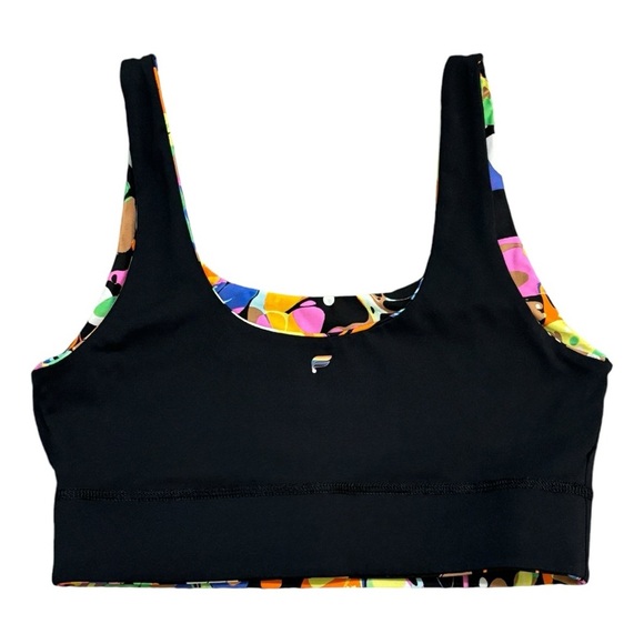 Fabletics Harlyn Midi Medium Impact Sports Bra Reversible Kaleidoscope Sz S - Picture 6 of 11